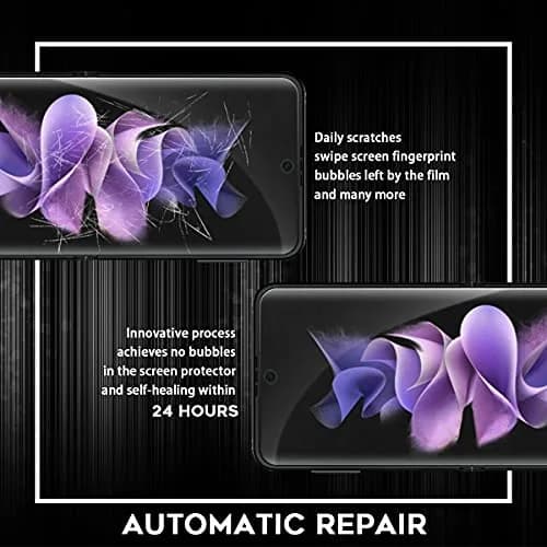 Orzero 3 Sets 12 Packs TPU Screen Protector for Samsung Galaxy Z Flip 3 5G | Anti-Scratch High Definition Bubble-Free thumbnail 7