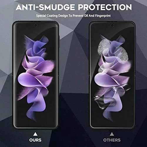 Orzero 3 Sets 12 Packs TPU Screen Protector for Samsung Galaxy Z Flip 3 5G | Anti-Scratch High Definition Bubble-Free thumbnail 9