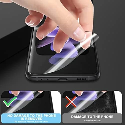 Orzero 3 Sets 12 Packs TPU Screen Protector for Samsung Galaxy Z Flip 3 5G | Anti-Scratch High Definition Bubble-Free thumbnail 3