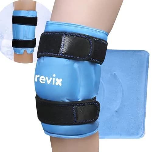 REVIX Extra Large Knee Ice Pack Wrap 19" | Cold Compress for Post-Workout Fatigue & Discomfort thumbnail 1