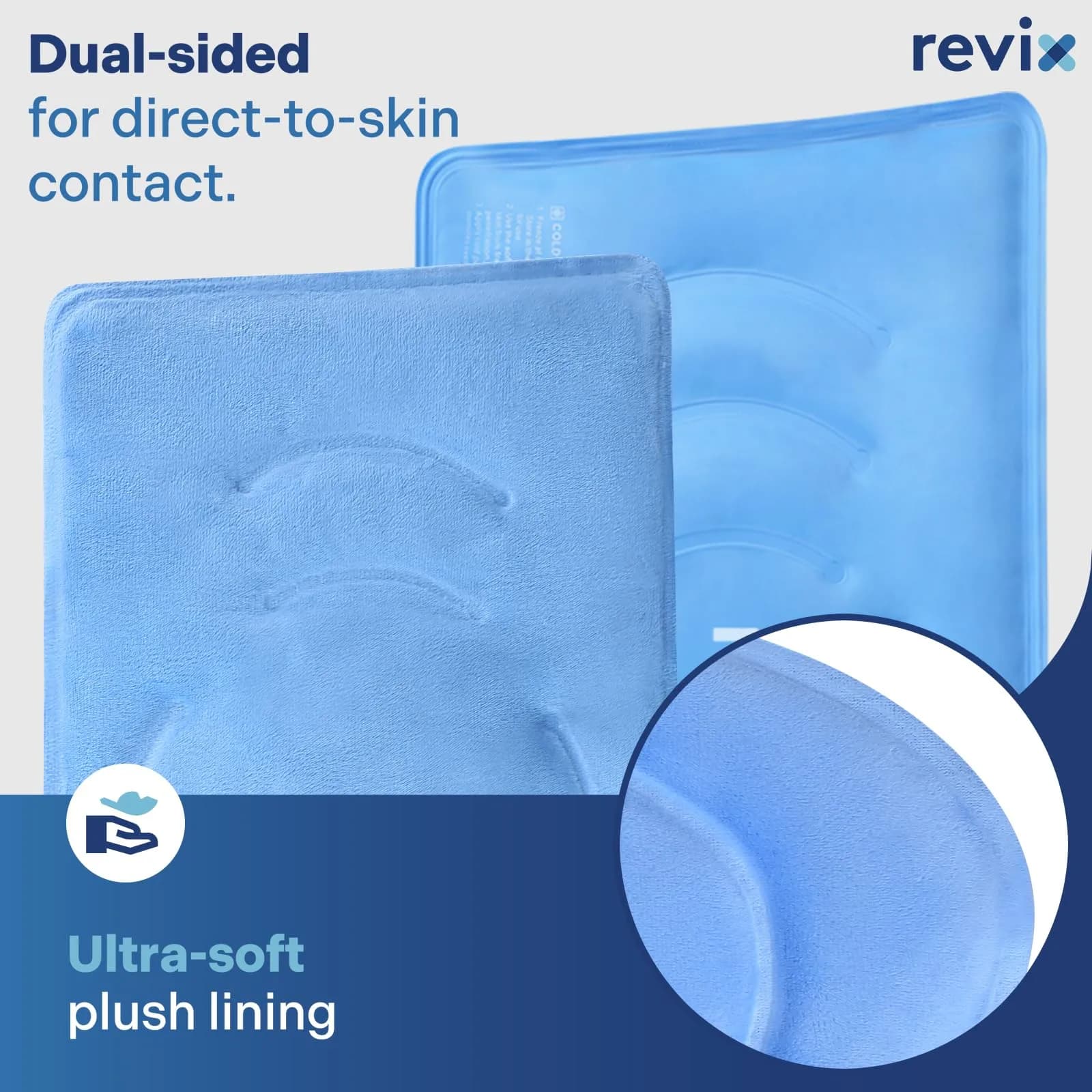 REVIX Extra Large Knee Ice Pack Wrap 19" | Cold Compress for Post-Workout Fatigue & Discomfort - view 3