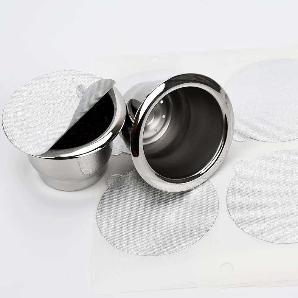 PHMEZLF Aluminum Espresso Lids Foil Sticker Seals 100Pcs (37mm) | DIY Coffee Pod Refills for Nespresso Original Line - view 6