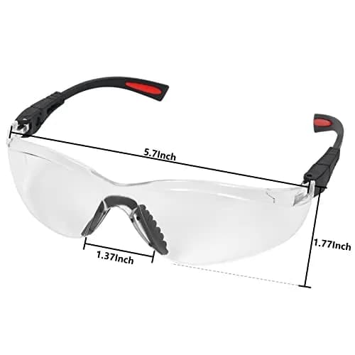LaneTop AntiFog Shooting Glasses ANSI Z87.1 Certified Clear Lens | Impact Resistant Polycarbonate thumbnail 5