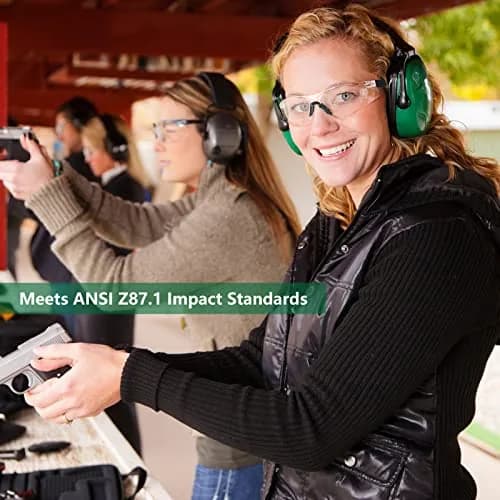 LaneTop AntiFog Shooting Glasses ANSI Z87.1 Certified Clear Lens | Impact Resistant Polycarbonate thumbnail 6