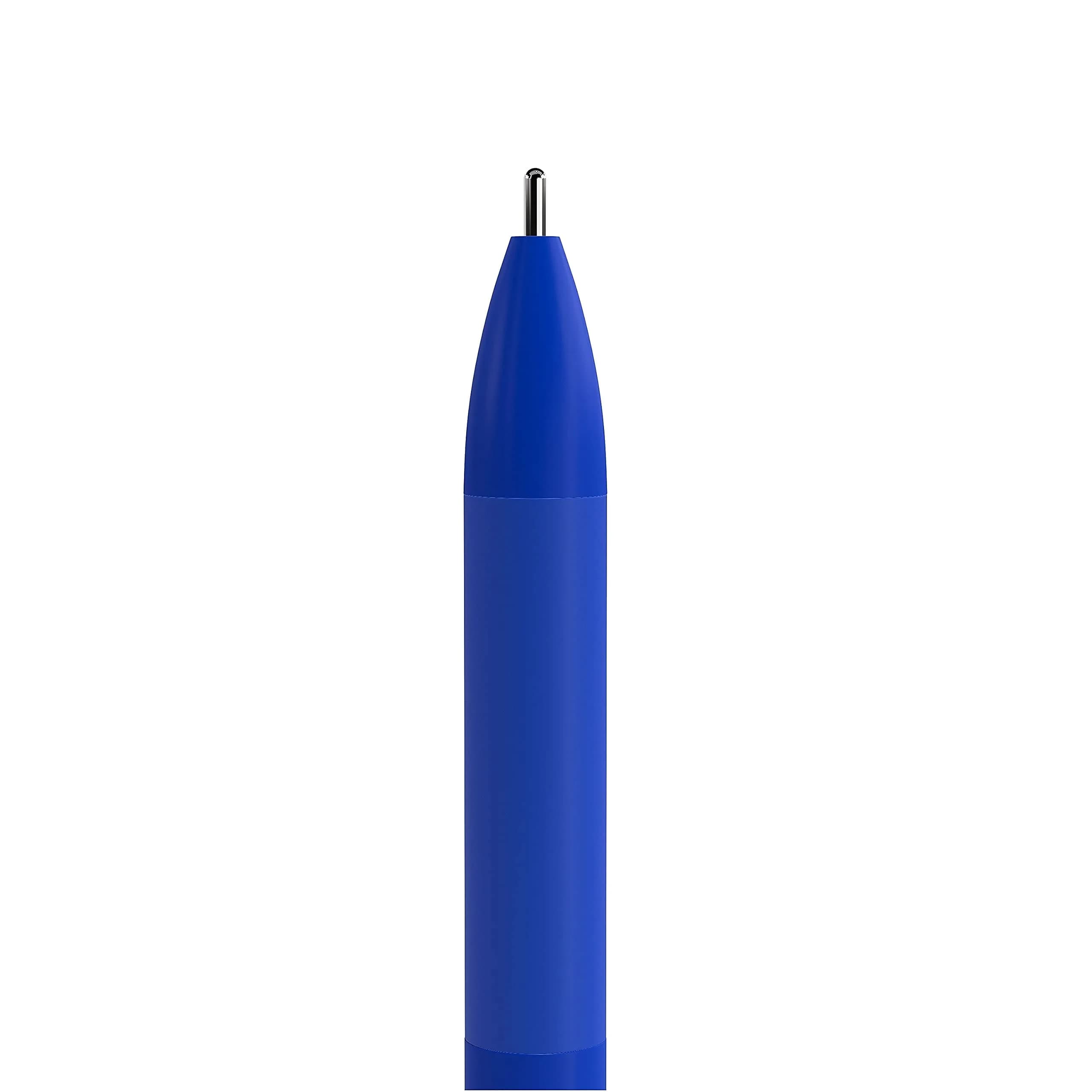 TRU RED TR59162 Retractable Ballpoint Pens, Medium Point 1.0mm Blue, Dozen | Smooth Ink Flow - view 3