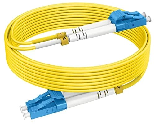 RamboCables OS2 LC to LC Single Mode Fiber Patch Cable 2m | Duplex Fiber Optic Cable for Data Centers thumbnail 1