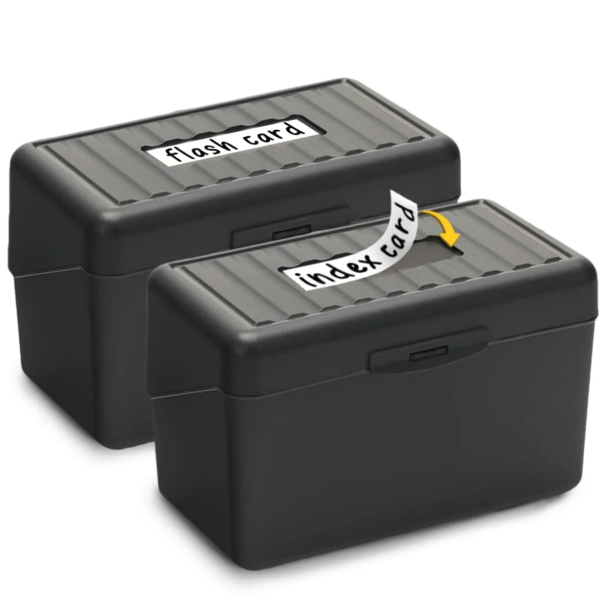 H4D Index Card Holder 3x5 | Durable Plastic Organizer for Office & School Use - main product image