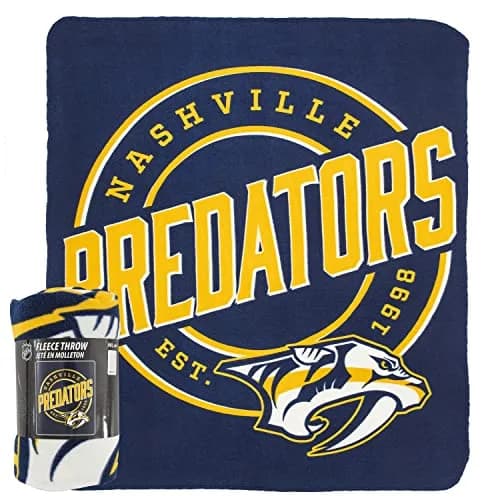 Northwest NHL Nashville Predators Fleece Throw Blanket 50" x 60" | Officially Licensed Fan Gear thumbnail 2