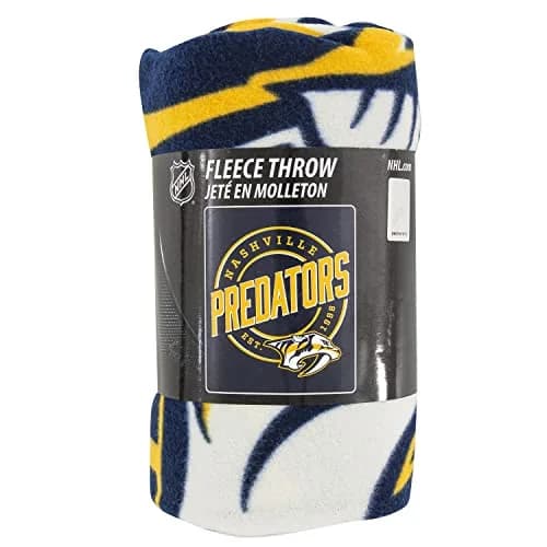 Northwest NHL Nashville Predators Fleece Throw Blanket 50" x 60" | Officially Licensed Fan Gear thumbnail 3