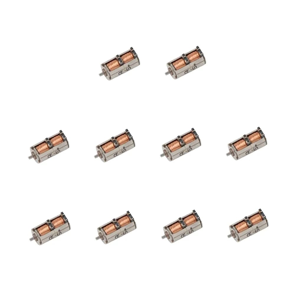 Acxico 10Pcs DC 5V 2-Phase 4-Wire Micro Mini Ultra-Tiny 4 mm Precision Stepper Motor DIY | 4.3mm Diameter, 8.4mm Height, 10g