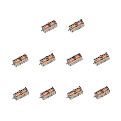 Acxico 10Pcs DC 5V 2-Phase 4-Wire Micro Mini Ultra-Tiny 4 mm Precision Stepper Motor DIY | 4.3mm Diameter, 8.4mm Height, 10g thumbnail 1