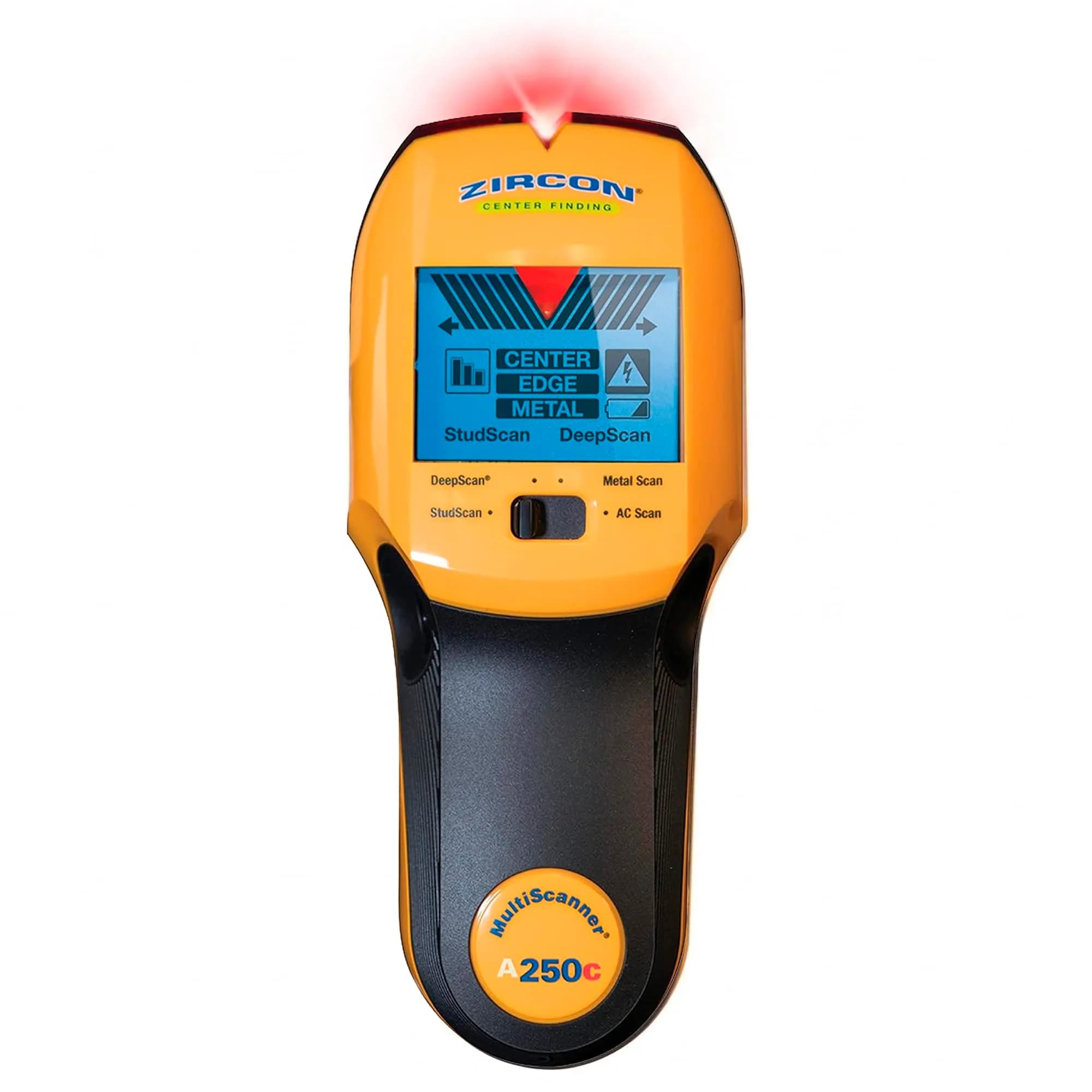 Zircon MultiScanner A250c Stud Finder for Wood & Metal | Wall & Ceiling Scanner with Enhanced Display