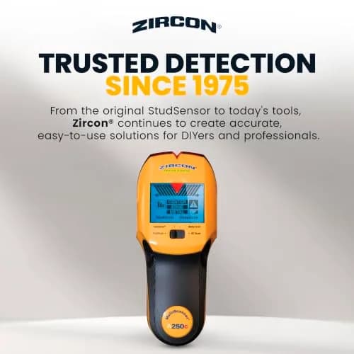 Zircon MultiScanner A250c Stud Finder for Wood & Metal | Wall & Ceiling Scanner with Enhanced Display thumbnail 7