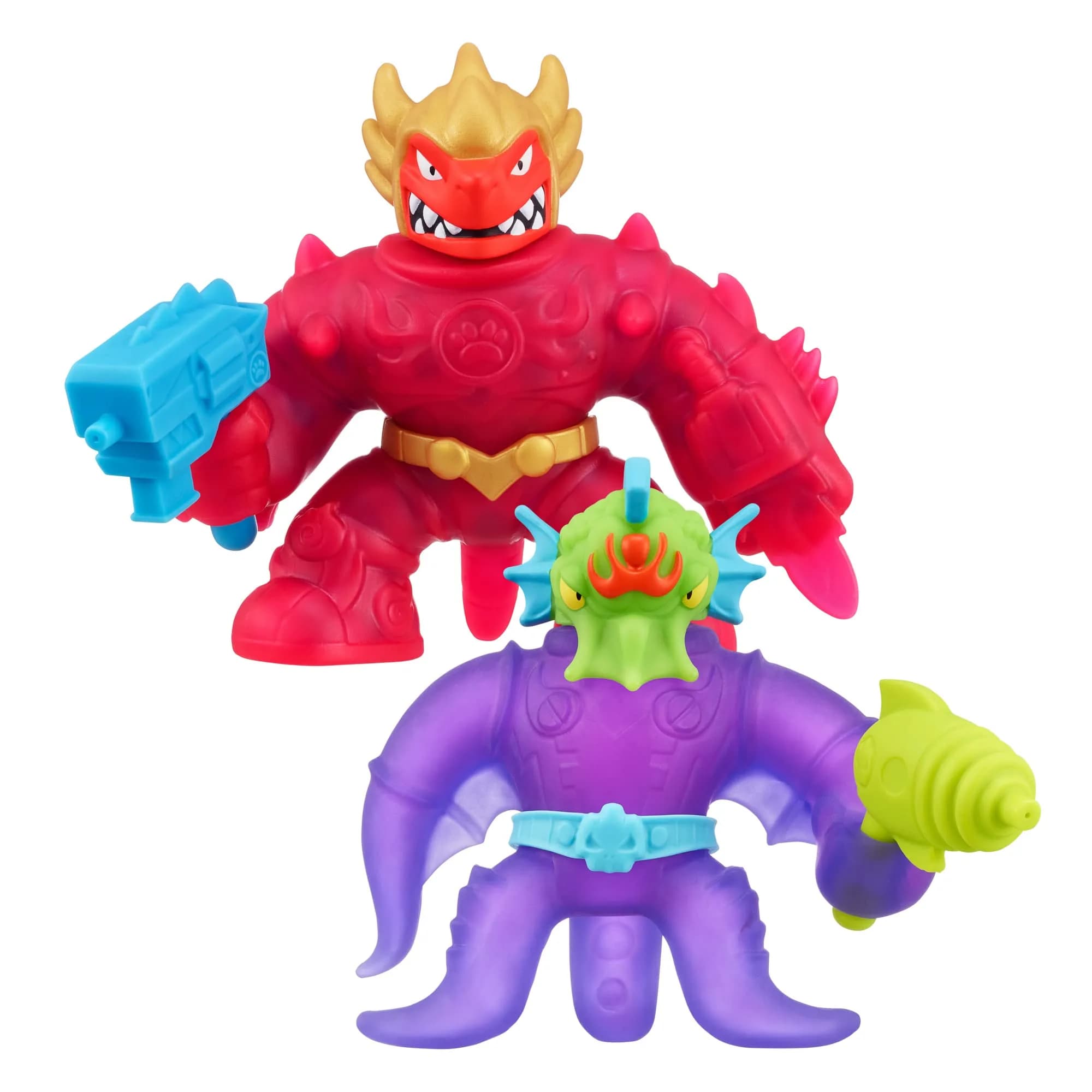 Heroes of Goo Jit Zu Galaxy Blast Blazagon vs Orbitox 2-Pack | Action Figures with Water Blasters - main product image