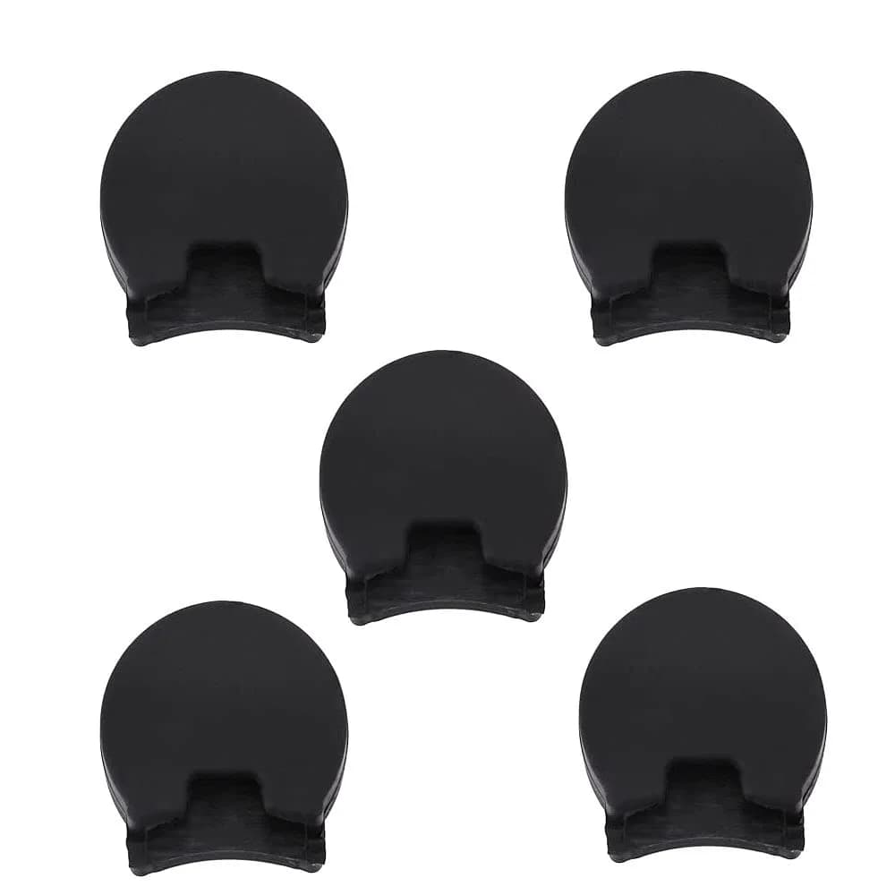 Jiayouy 5pcs Silicone Clarinet & Oboe Thumb Rest Cushion Size: approx 2.5 x 2cm | Protects & Supports (110-120 chars) — black