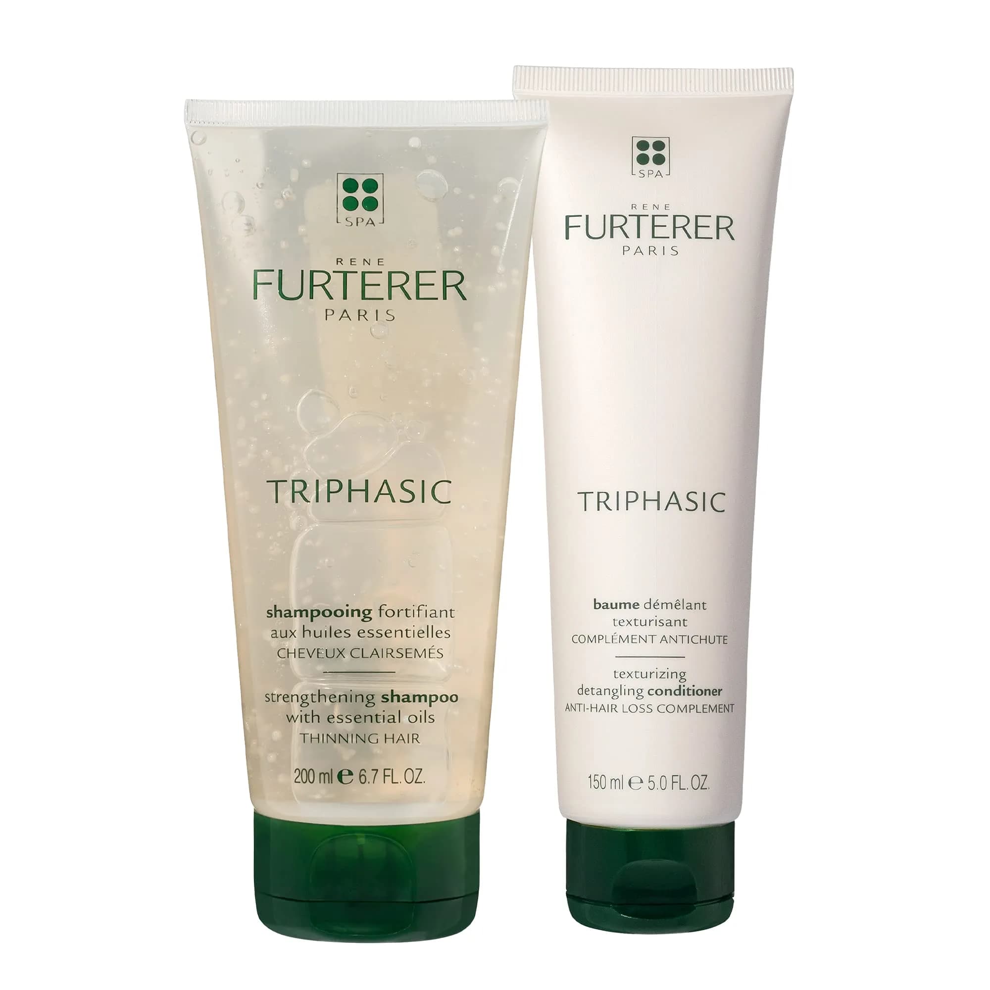René Furterer Thinning Hair Essentials Shampoo and Conditioner Set for Thin Hair | Strengthens Hair — 2 Piece Set