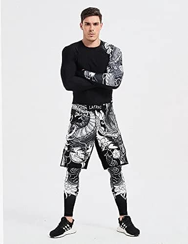 LAFROI MMA Cross Training Shorts | Durable Microfiber Fight Wear with Drawstring & Pockets (MD) thumbnail 2