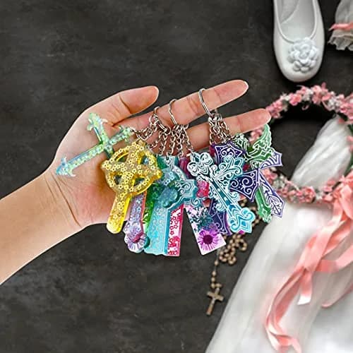Sakolla 12 Cavity Cross Resin Molds | Flexible Silicone for Jewelry, Keychains, Pendants thumbnail 6