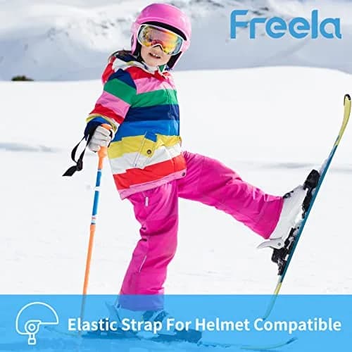 Freela Ski Goggles Snowboard Snow Skiing Equipment UV Protection Mirror Clear (one) | Anti-fog Wide Vision thumbnail 6