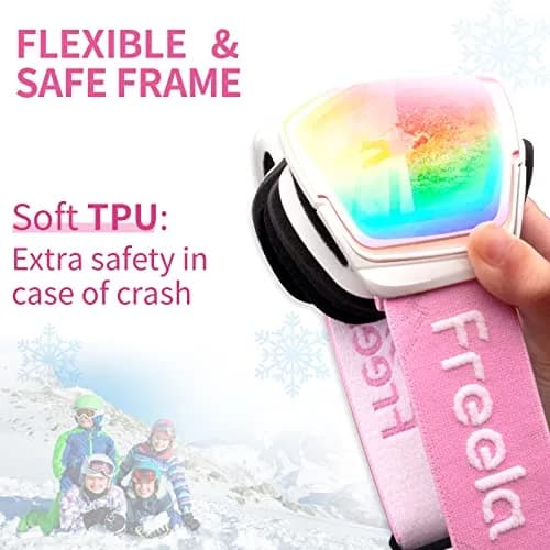 Freela Ski Goggles Snowboard Snow Skiing Equipment UV Protection Mirror Clear (one) | Anti-fog Wide Vision thumbnail 3