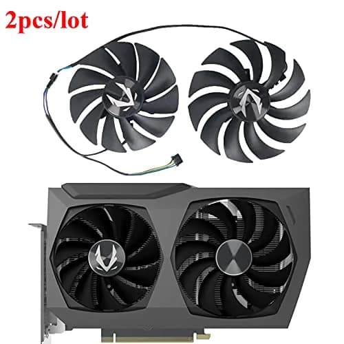 inRobert GPU Cooler for Zotac RTX 3070 Twin Edge | 88mm & 100mm Fans, 12V DC, 4-Pin Header thumbnail 2