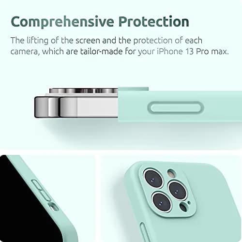SURPHY Liquid Silicone Case for iPhone 13 Pro Max 6.7 inch | Camera & Drop Protection with Microfiber Lining thumbnail 4