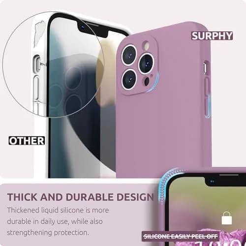 SURPHY Liquid Silicone Case for iPhone 13 Pro Max 6.7 inch | Camera & Drop Protection thumbnail 4