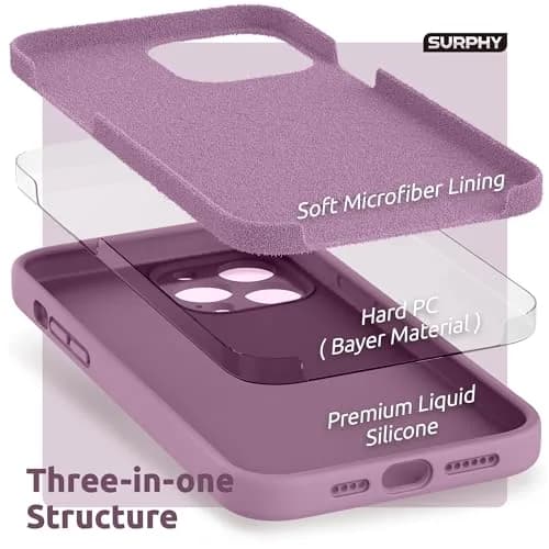 SURPHY Liquid Silicone Case for iPhone 13 Pro Max 6.7 inch | Camera & Drop Protection thumbnail 5