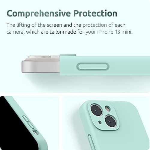 SURPHY Liquid Silicone iPhone 13 Mini Case with Screen Protector | Camera & Drop Protection (70-120 chars) thumbnail 4