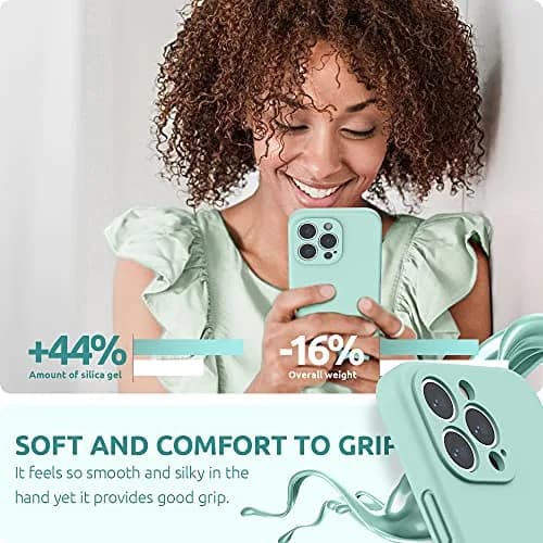 SURPHY Liquid Silicone Case for iPhone 13 Pro 6.1 inch | Camera & Screen Protection, Microfiber Lining thumbnail 6