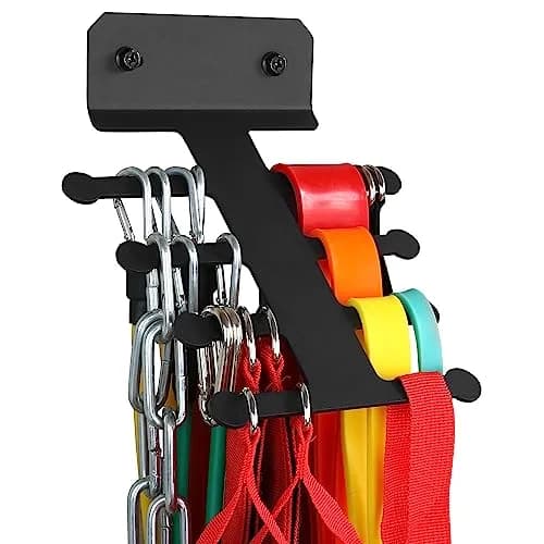 Lovind Resistance Band Rack Storage Hanger | 8kg Capacity, 24cm L x 20.5cm W x 4cm H thumbnail 1