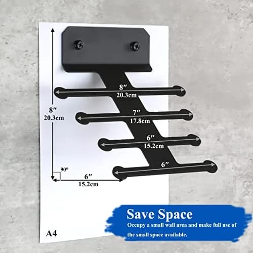 Lovind Resistance Band Rack Storage Hanger | 8kg Capacity, 24cm L x 20.5cm W x 4cm H thumbnail 2