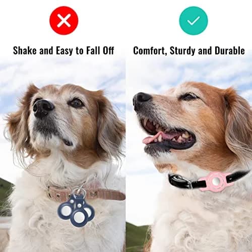 THXSBUDDY Air Tag Cat Collar Holder 2-Pack | Silicone Tracker Case for Small Pet Collars (Pink) thumbnail 4