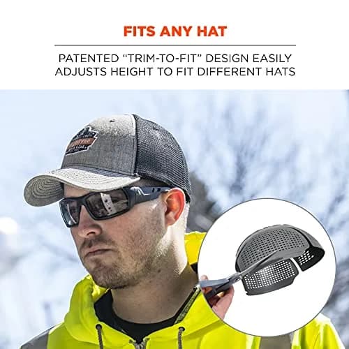 Ergodyne Skullerz 8945F(x) Universal Bump Cap Insert with Extra Venting, 2-Pack Charcoal | Fits Any Baseball Hat thumbnail 6