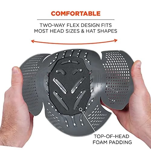 Ergodyne Skullerz 8945F(x) Universal Bump Cap Insert with Extra Venting, 2-Pack Charcoal | Fits Any Baseball Hat thumbnail 7