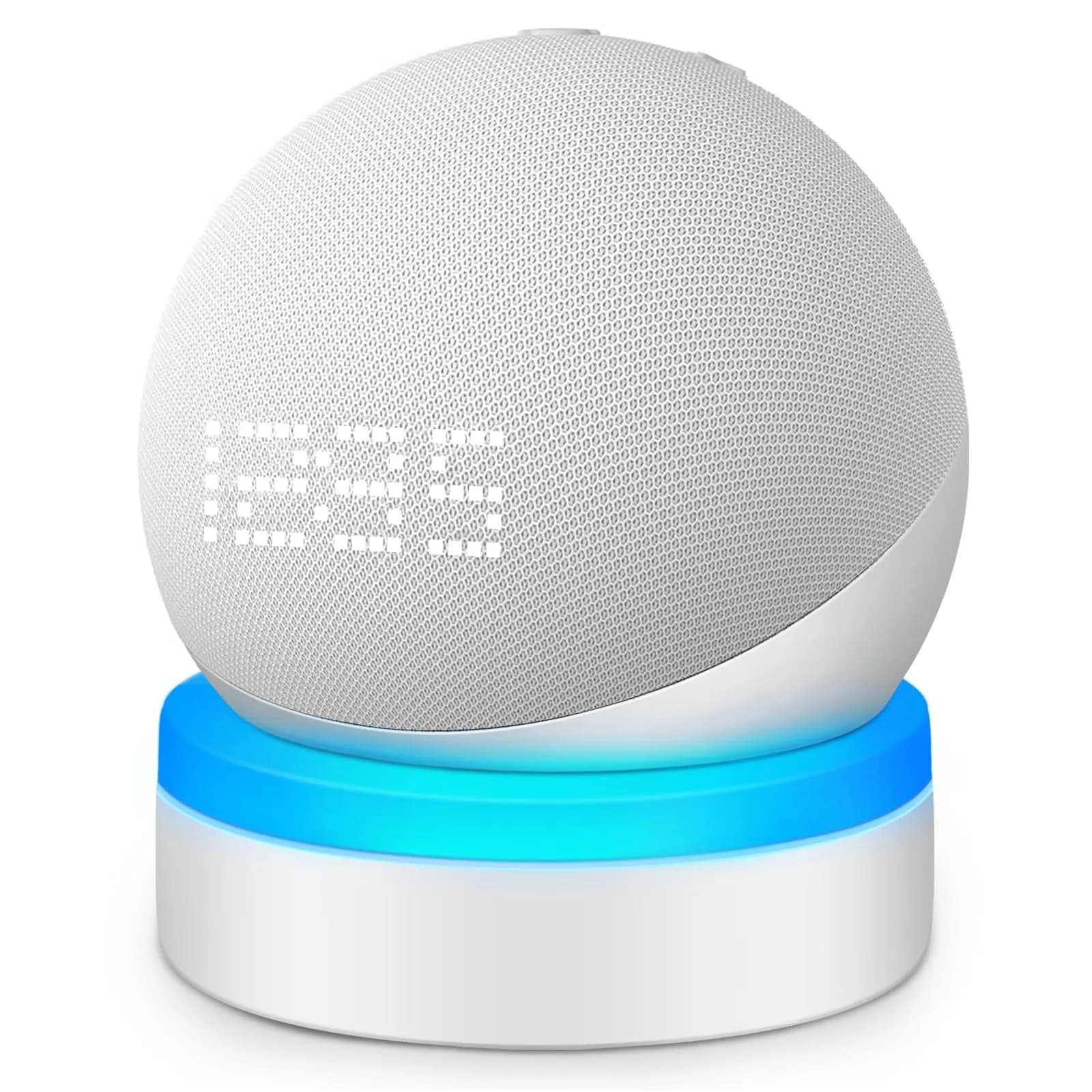 ZUOLACO Table Holder for Echo Dot 5th Gen & 2026 Model | White ABS Stand with Cable Management - main product image