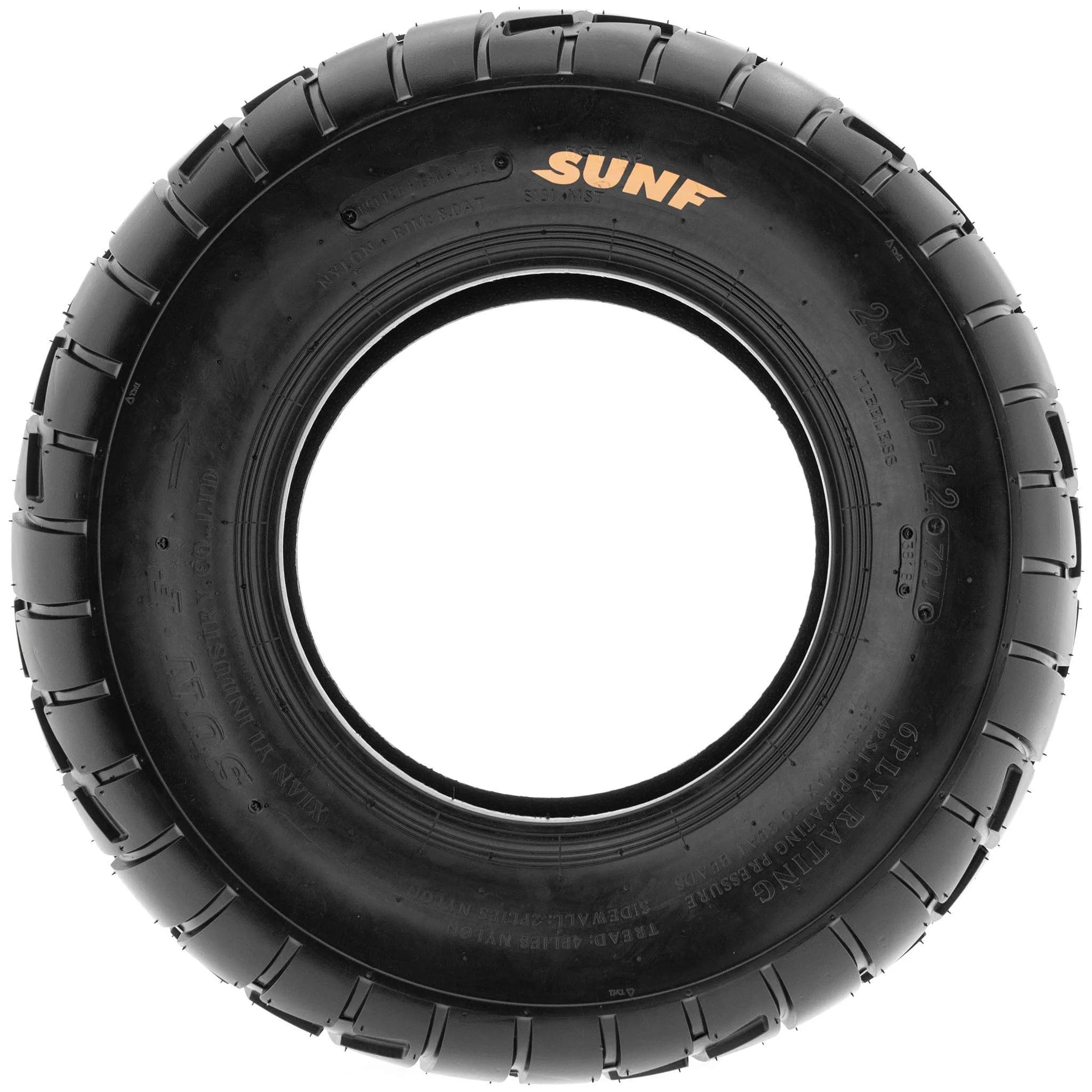 SUNF A021 TT Sport ATV UTV Dirt & Flat Track Tires 25x11-12 | 6 PR Tubeless for Racing & Hard Terrain thumbnail 5