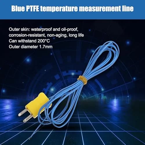 Frienda 2 Meter K-Type Temperature Sensor -40 to 400°C Waterproof Probe for Thermocouple Sensors (10 Pieces) | Precision Measurement thumbnail 5