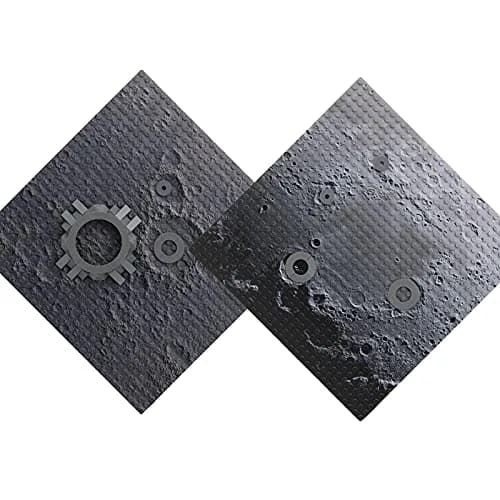 Feleph Space Moon Baseplates Building Kit 10x10 Inches 2PCS | Space-themed Compatible Baseplates for Creative Space Environments thumbnail 4