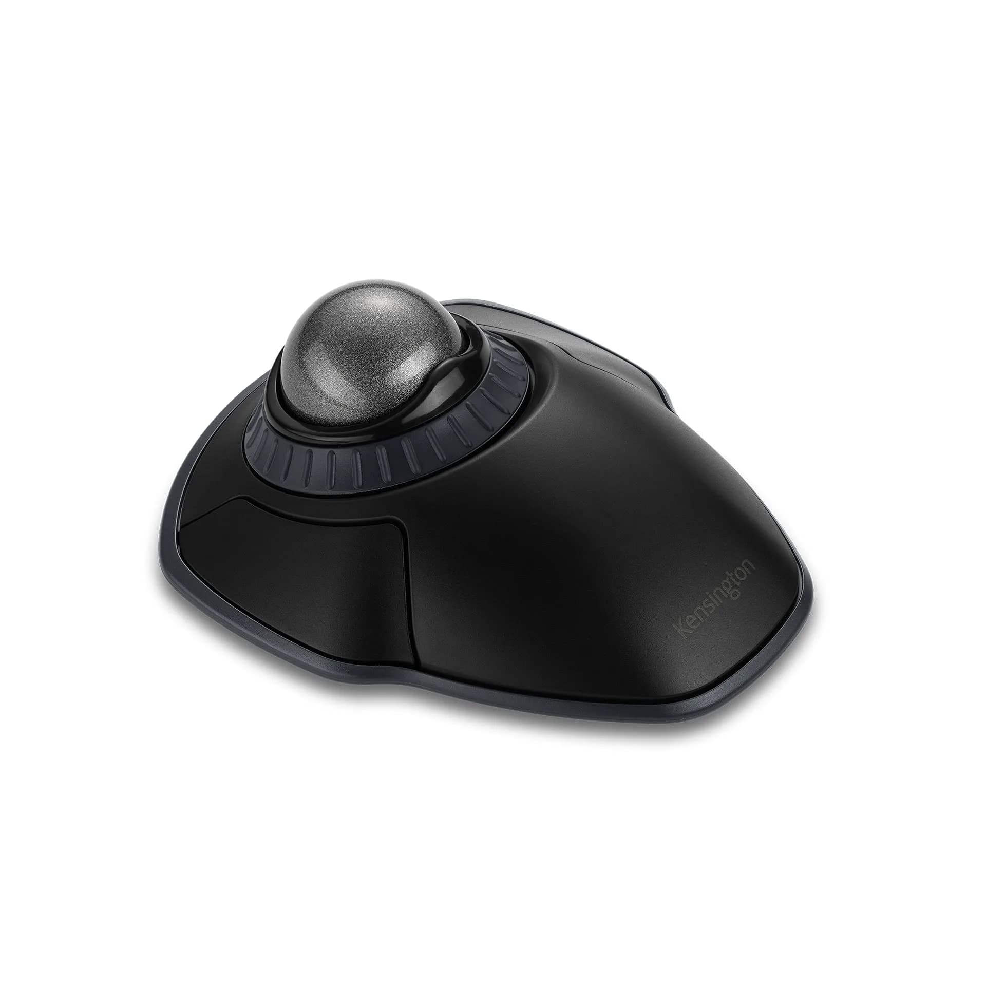 Kensington Orbit Wireless Trackball with Scroll Ring - Space Gray (K72675WW), Black/Grey | 1600 DPI Ergonomic Trackball Mouse — Black-Grey