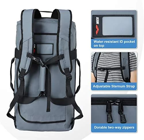 MIER Water Resistant Heavy Duty Duffle Bag 90L | Versatile Travel & Gym Companion thumbnail 5