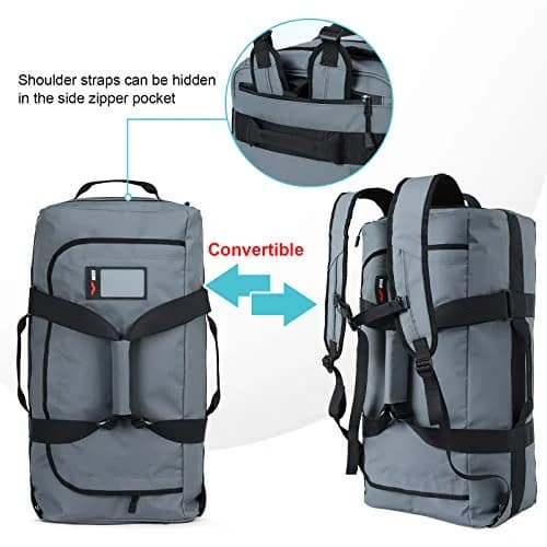 MIER Water Resistant Heavy Duty Duffle Bag 90L | Versatile Travel & Gym Companion thumbnail 2