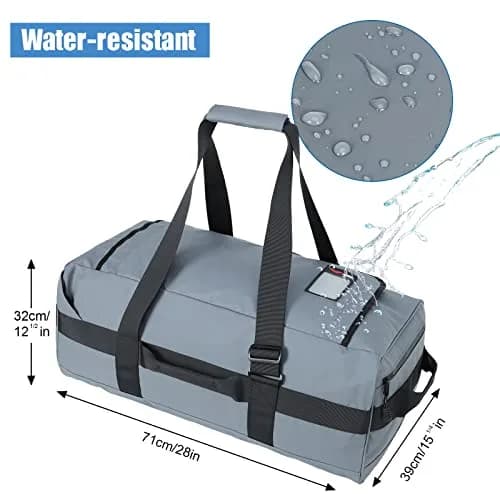MIER Water Resistant Heavy Duty Duffle Bag 90L | Versatile Travel & Gym Companion thumbnail 3