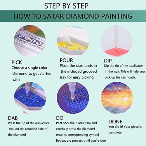 JATOK Diamond Painting Kit for Adults, NYC Night Landscape 90x40cm (35.5x15.7 in) | Full Round Drill Gem Art thumbnail 7