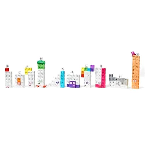 hand2mind MathLink Cubes Numberblocks 11-20 Activity Set | 290 Pieces, Ages 3+ thumbnail 7