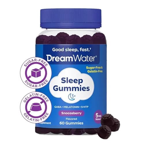 Dream Water Sleep Gummies (60 Count) | Natural Melatonin & GABA for Adults thumbnail 2