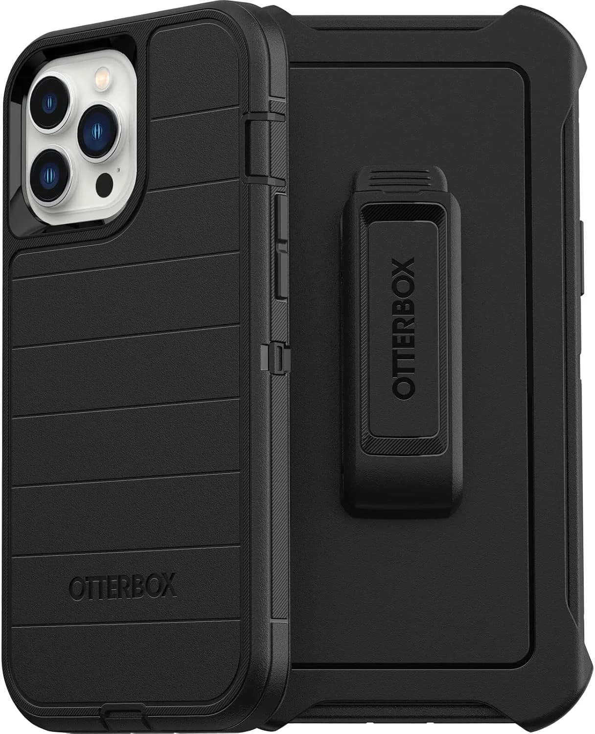OtterBox Defender Series Case for iPhone 13 Pro Max & 12 Pro Max - Black | Rugged Drop Protection - main product image