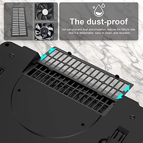IETS GT500 Laptop Cooling Pad with Turbo-Fan & USB Hub | 13-17.3inch, 5000 RPM, Variable Speed, Metal thumbnail 5