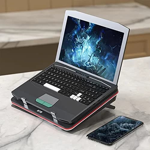 IETS GT500 Laptop Cooling Pad with Turbo-Fan & USB Hub | 13-17.3inch, 5000 RPM, Variable Speed, Metal thumbnail 7