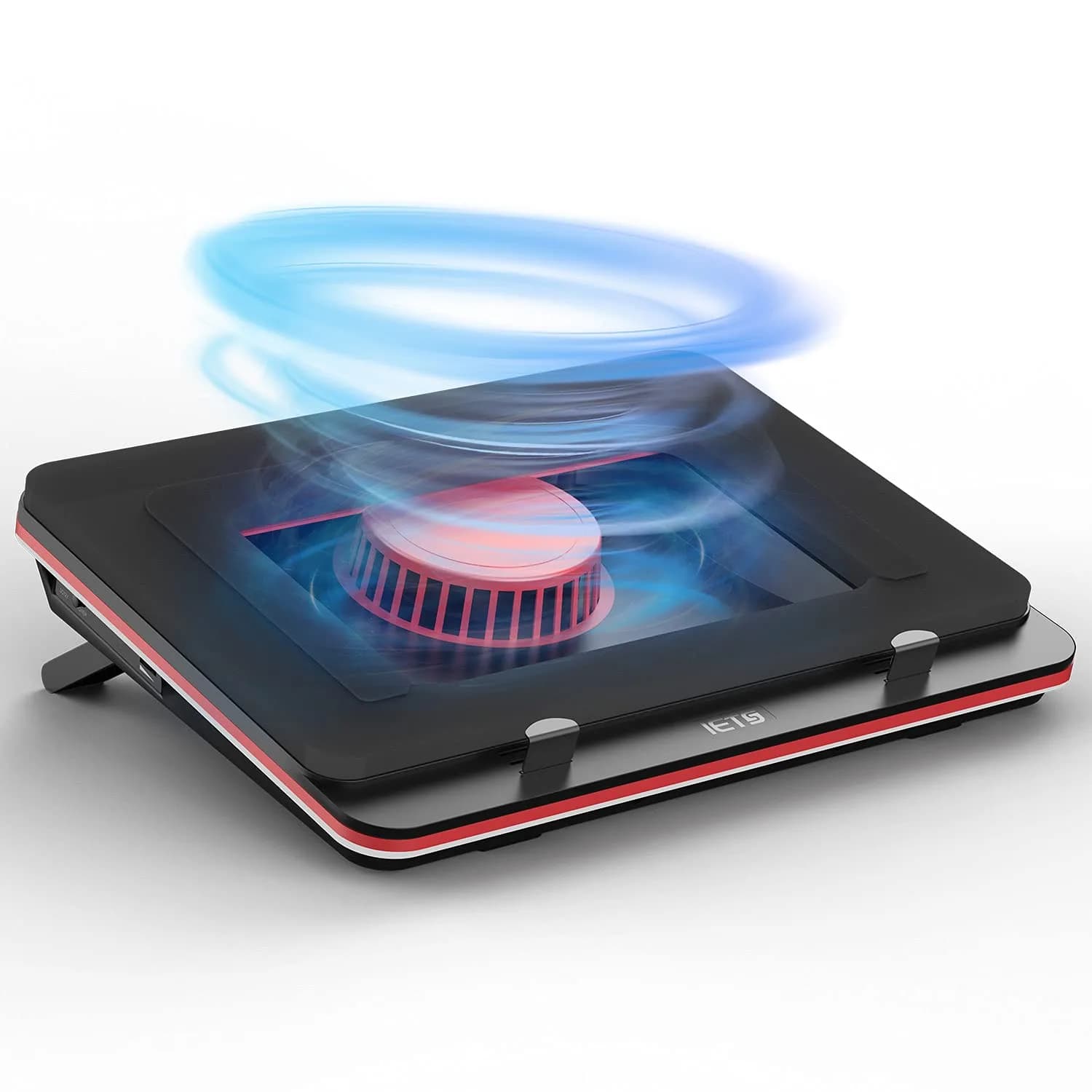 IETS GT500 Powerful Turbo-Fan Laptop Cooling Pad with Seal Foam & Dust Filter | 4200 RPM Variable Speed, 1.13 kg — V1(Hub)